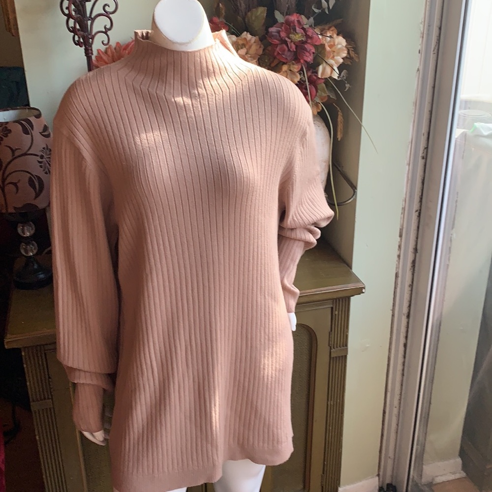 Loft Plus Striped Ribbed Sweater - Picture 2 of 8